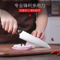 十八子作Z2907-C雅致多用刀家用厨师刀切片刀切肉熟食刀水果刀瓜果刀西式三德主厨刀国产不锈钢削皮刀家用削皮器多功能刀