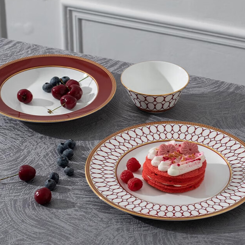 WEDGWOOD餐具套组3件套金粉年一人食(颜色随机)高清大图