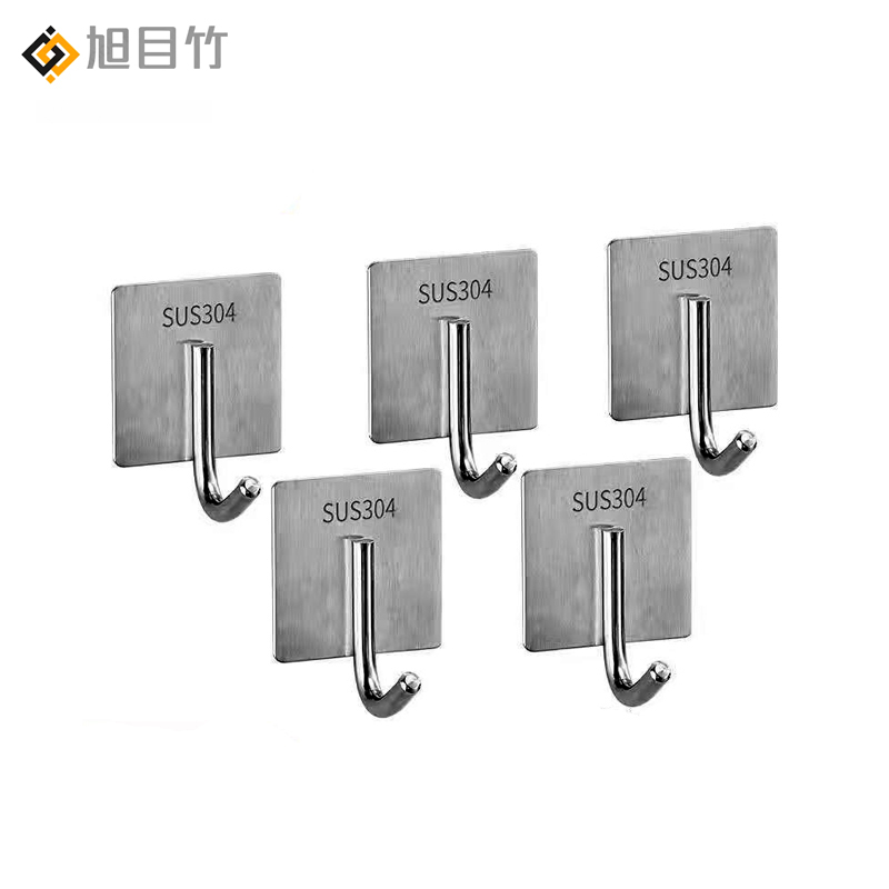 旭目竹 304不锈钢衣帽钩挂钩 J型钩 个高清大图