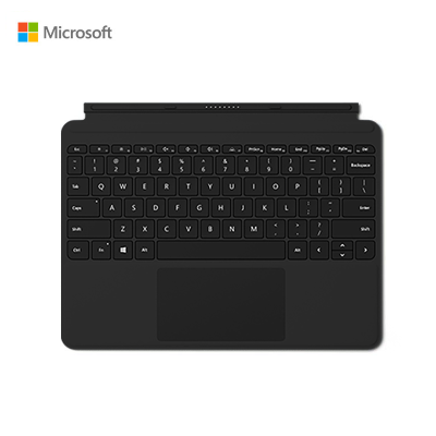 微软 Surface Go 键盘盖 典雅黑 磁吸易拆卸 聚氨酯 磨砂手感 键盘背光灯+玻璃精准式触控板