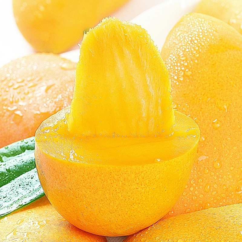 鲜贝达 海南小台农芒果5斤大果(70-90g)新鲜现摘 小台芒 应季热带水果 芒果高清大图