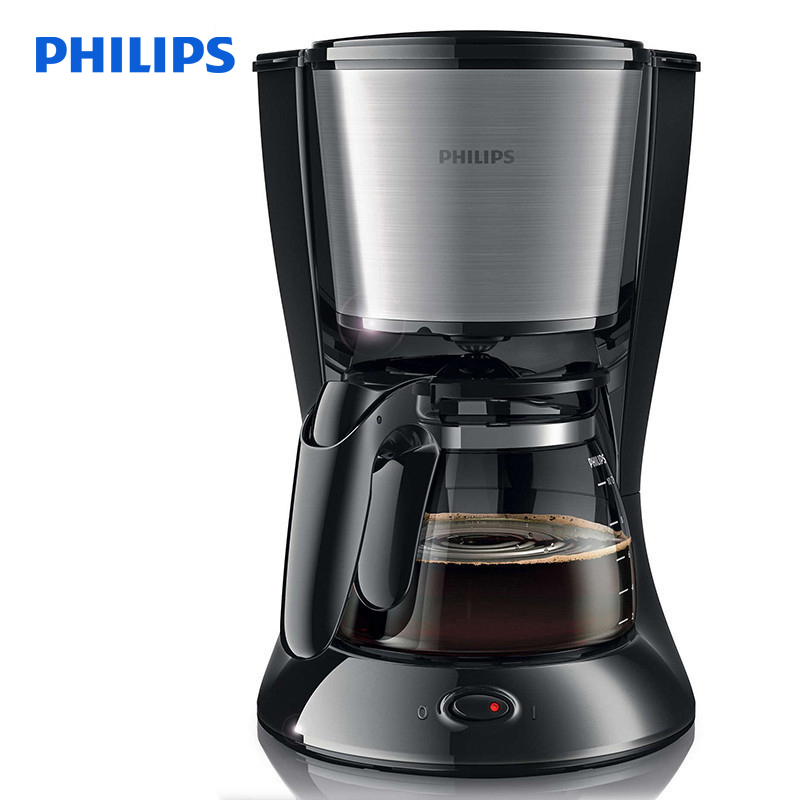 飞利浦(Philips)咖啡机HD7457 家用防滴漏式全自动美式咖啡壶 持续保温 香气漩涡 大容量可煮10-15杯