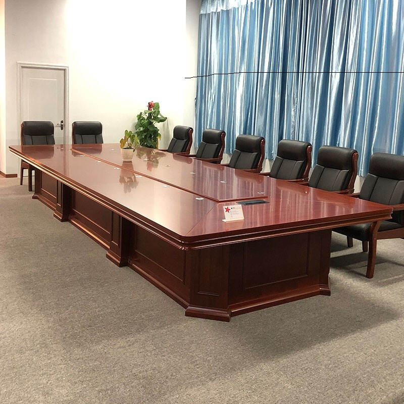 大型高档会议桌实木5米会议桌