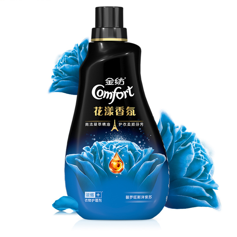 金纺 衣物柔顺剂 花漾香氛 衣物护理剂500ml 普罗旺斯洋紫苏香氛 浓缩配方 用量更省[联合利华]