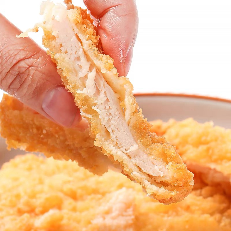 清真脆鸡排1000g10片原味无酱清真鸡排半成品汉堡包炸鸡排商用脆皮