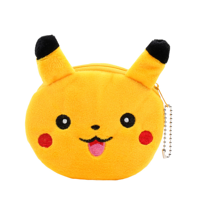 韩国可爱卡通毛绒帆布艺迷你零钱包硬币包袋猫女学生拉链小钱包