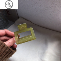 JiMi颜色美bao了 ins好用的方块抓夹 后脑勺夹子发卡 鲨鱼抓美丽 芥末绿