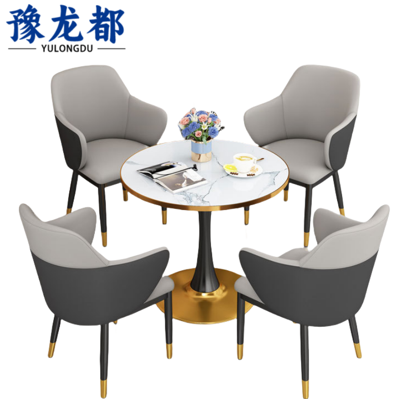 豫龙都洽谈桌椅皮面套高清大图