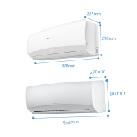 志高(CHIGO)中央空调 1级能效空调挂机 风管机 变频冷暖电辅KFR55W-BP2A 一拖二 挂壁式20-30㎡