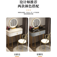 洛港 轻奢梳妆台卧室迷你简约现代化妆桌化妆台烤漆妆桌