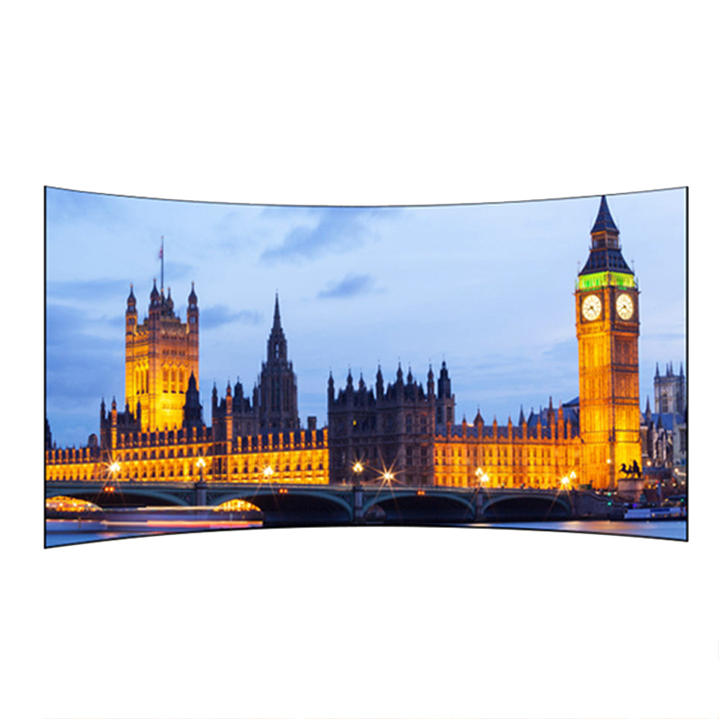 经科jk弧形画框投影幕布窄边框h3flcw2正投软幕96寸1610