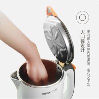 九阳（Joyoung）电水壶烧水壶1.7升L无缝内胆防干烧自动断电不锈钢内胆开水煲K17-F66 白色