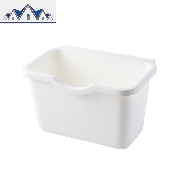 厨房水池边可挂式垃圾桶橱柜壁挂家用无盖塑料桌面收纳盒小纸篓 三维工匠高清大图