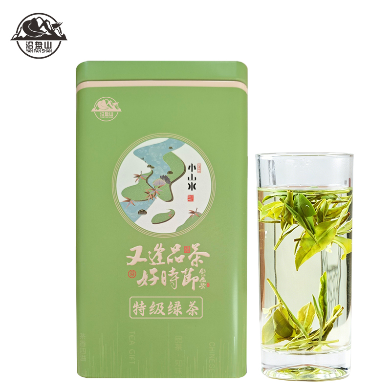 沿盘山 特级绿茶 250g 罐高清大图