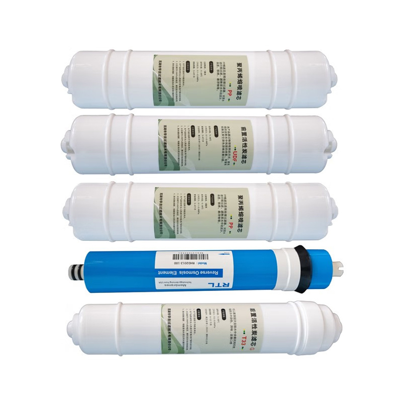 泉界(QUANJIE) 商用净水器立式直饮机通用200G五级RO反渗透滤芯过滤器 200G全套滤芯(五支)