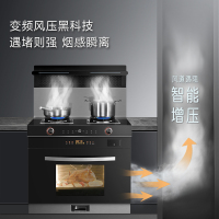 志高(CHIGO)JJZY-AG11-2智能厨房家用变频侧吸式下排烟油烟机燃气灶蒸烤炸一体集成灶液化气