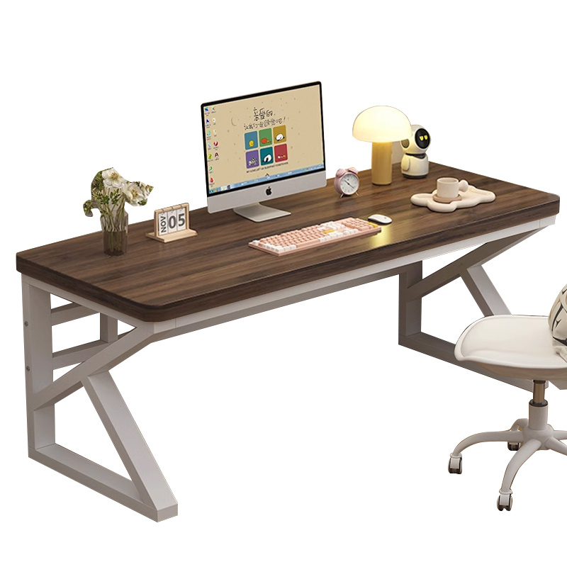 中豫鑫泽ZYXZ5040221 实木电脑桌台式书桌卧室家用办公桌 0.8米胡桃色