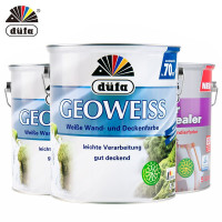 都芳(DUFA) 都芳漆 德国进口吉欧内墙乳胶漆 水性油漆涂料 墙面漆白色套装15L