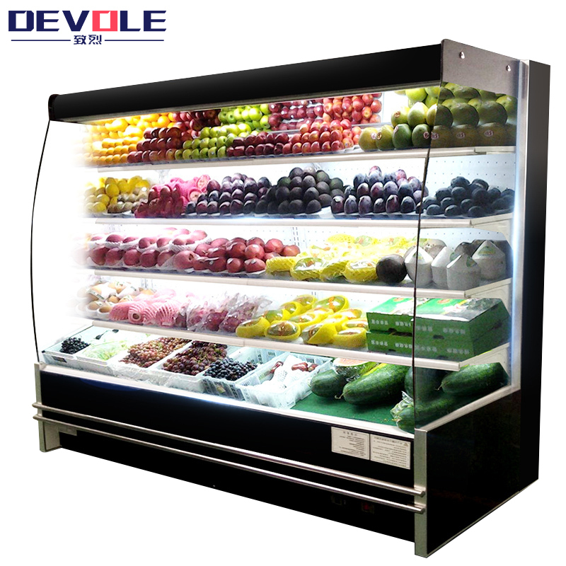 致烈（Devole）3.5米风幕柜 水果保鲜柜超市商用冰柜饮料柜展示柜蔬菜冷藏柜点菜柜卧式冷柜熟食柜推拉门机械控温立式