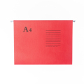 挂快劳夹纸质吊挂式A4挂劳夹分类物业学校公司整理挂夹 24*34.5cm 红色(25个/包）