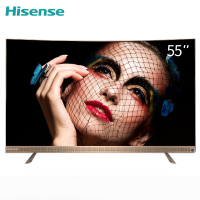 海信(Hisense)55英寸超高清4K人工智能语音液晶曲面网络电视机蛾眼仿生屏 量子点HDR杜比全景声HZ55U8AC