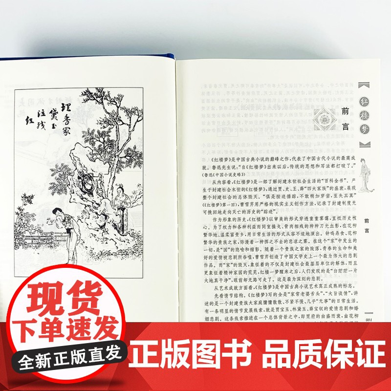 [经典译林]红楼梦(中国封建社会的百科全书,传统文化的集大成者 教授名师精加注评)FXY高清大图