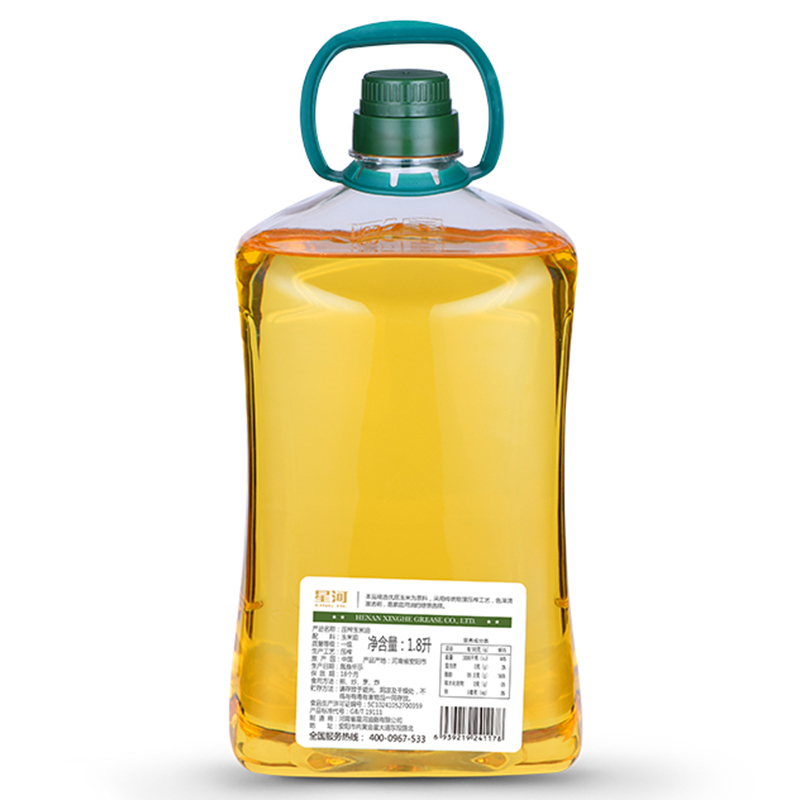 星河 玉米胚芽油 物理提胚压榨 非转基因 1.8L装