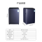 美菱(MELING)12公斤 天瀑洗 一键智洗 全自动洗衣机 钢化阻尼盖板 MB120-610GX 黛蓝灰