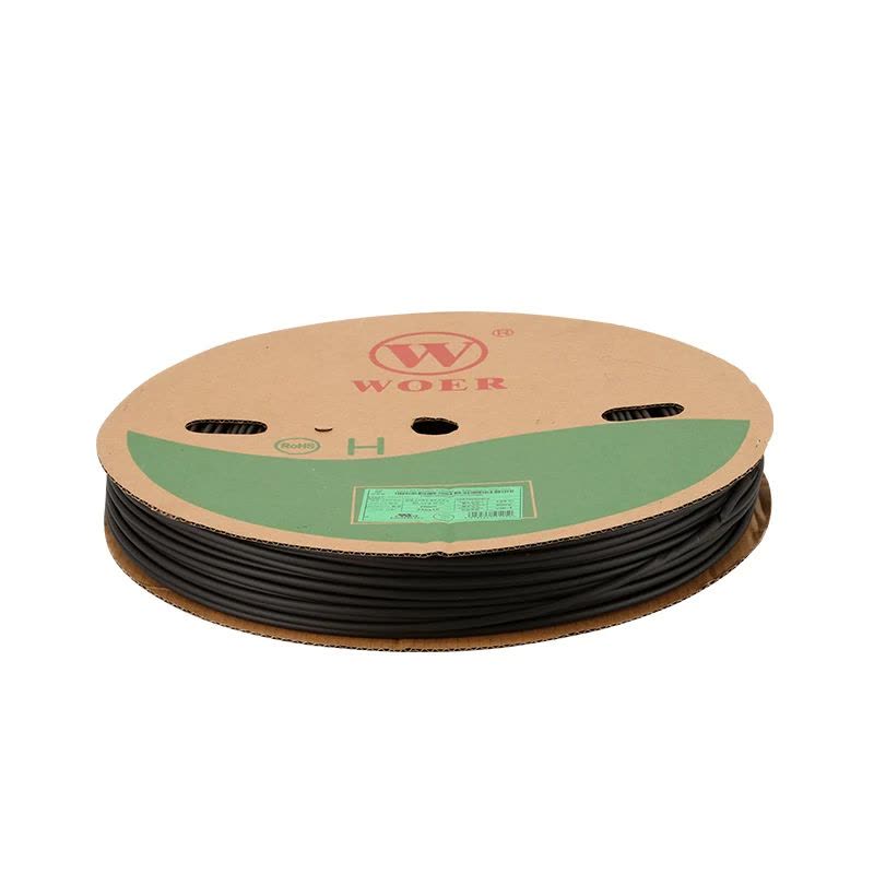 WOER热缩套管黑色25mm 50m/卷订货5天(单位:卷)图片