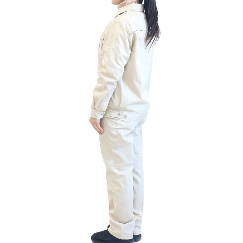 燕舞 BD2EG122001Z2F 夏季长袖涤棉工作服 155-190码(计价单位:套)米色高清大图