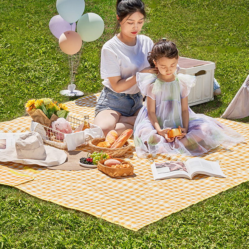 尚烤佳野餐垫2*2m坐卧舒适加厚无纺布材质易打理慕澄款SKJ-533高清大图