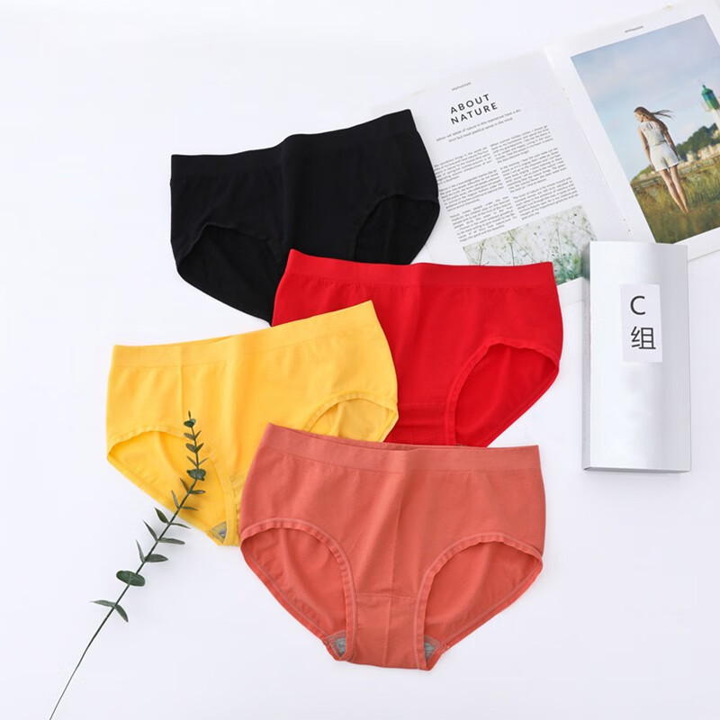 Cmierf Kuect(中国CK)无痕提臀石墨烯抗菌内裤女CK-NY001 均码组合C