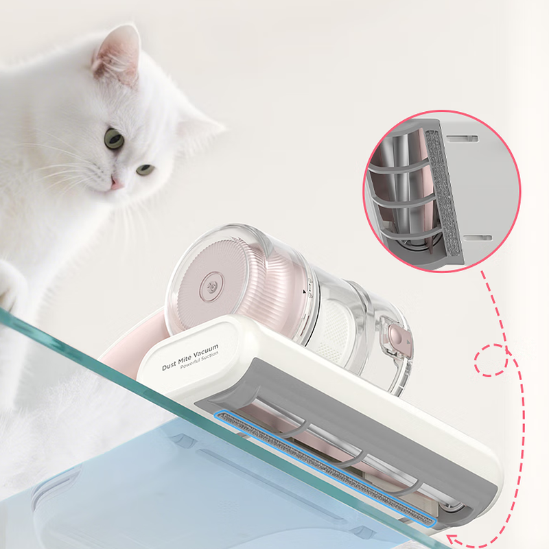 美的(Midea)除螨仪BC3 Pro [热卖TOP]高温杀菌双杯除螨虫 宠物除毛 家用床上吸尘器除螨一体机床宝高清大图
