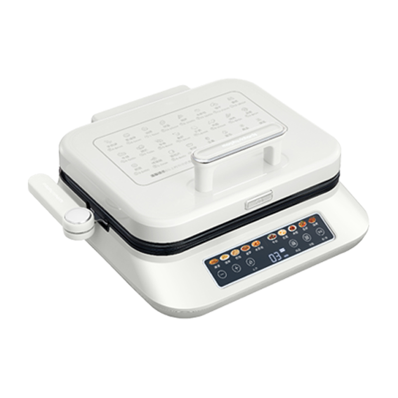 摩飞电饼铛多功能可拆洗上下盘双面加热悬浮加深早餐机白色MR8601