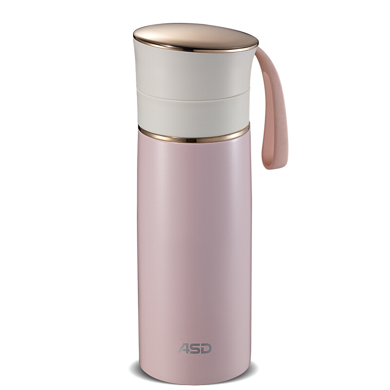 精选爱仕达asd温润系列304不锈钢真空带茶隔保温杯多尺寸可选