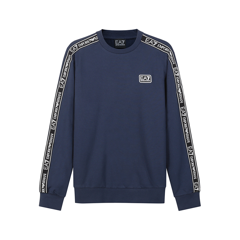阿玛尼 armani ea7 男士logo系列棉质圆领长袖卫衣运动衫3lpm39 pj05z