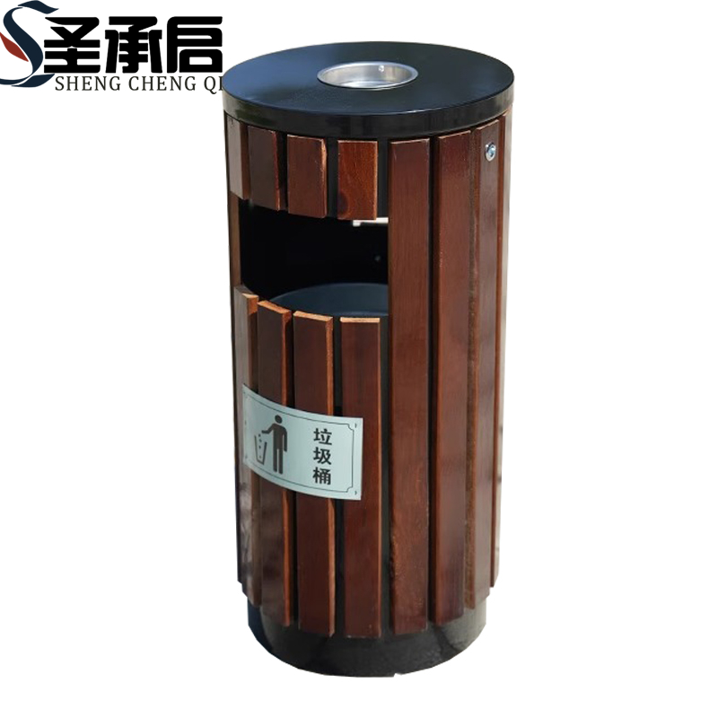 圣承启 垃圾桶 咖色个高清大图