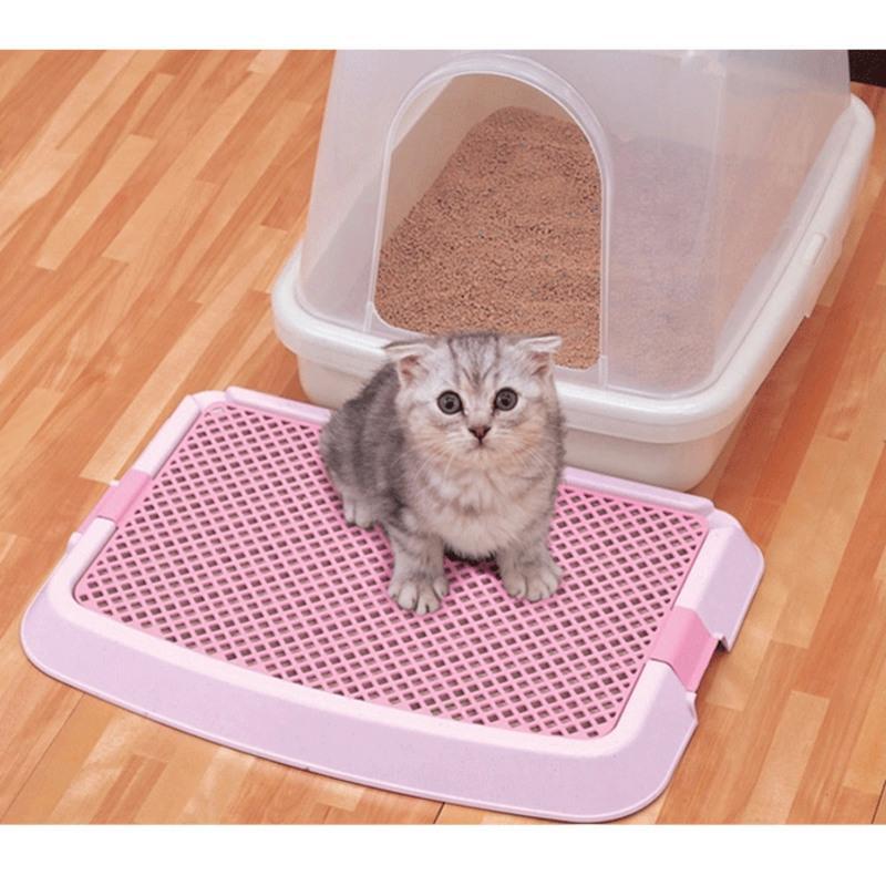 爱丽思猫厕所落砂垫子猫脚垫猫砂垫爱丽丝猫用控砂板猫踩踏板蹭脚蓝色