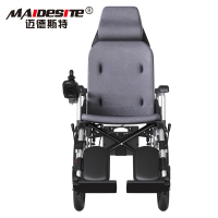 迈德斯特(MAIDESITE)电动轮椅 高靠背可全躺 12AH锂电池 老年人残疾人电动控制代步车 手动电动切换助行四轮车