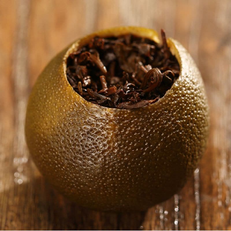 源御露私家茶园小青柑普洱茶熟茶橘普茶大红柑陈皮小金桔普柑普小橘柑黑茶普洱茶叶500克图片