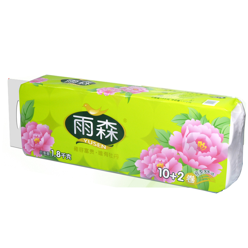 雨森(YUSEN) 小卷卫生纸(提)12卷1800g YS2173-1