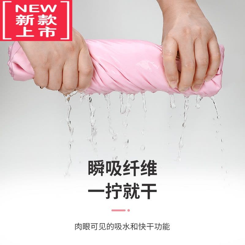 可莉允游泳浴巾速干浴袍可穿可裹式便携吸水沙滩巾大人儿童带帽斗篷毛巾图片