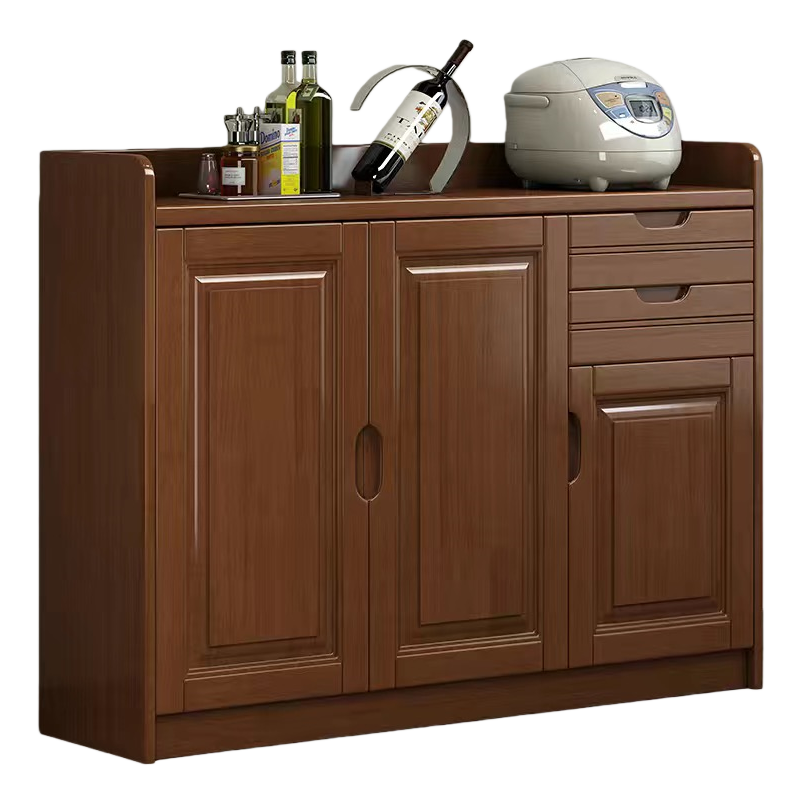 智叶舟实木茶水柜136*40*90cm台高清大图