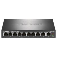 普联(TP-LINK)TL-SG1210DP 10口千兆非网管以太网PoE供电交换机8口千兆网线供电+2千兆网口