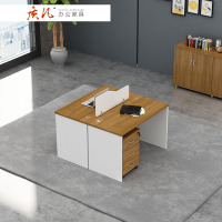 质凡板式办公桌员工桌屏风桌工作位办公家具