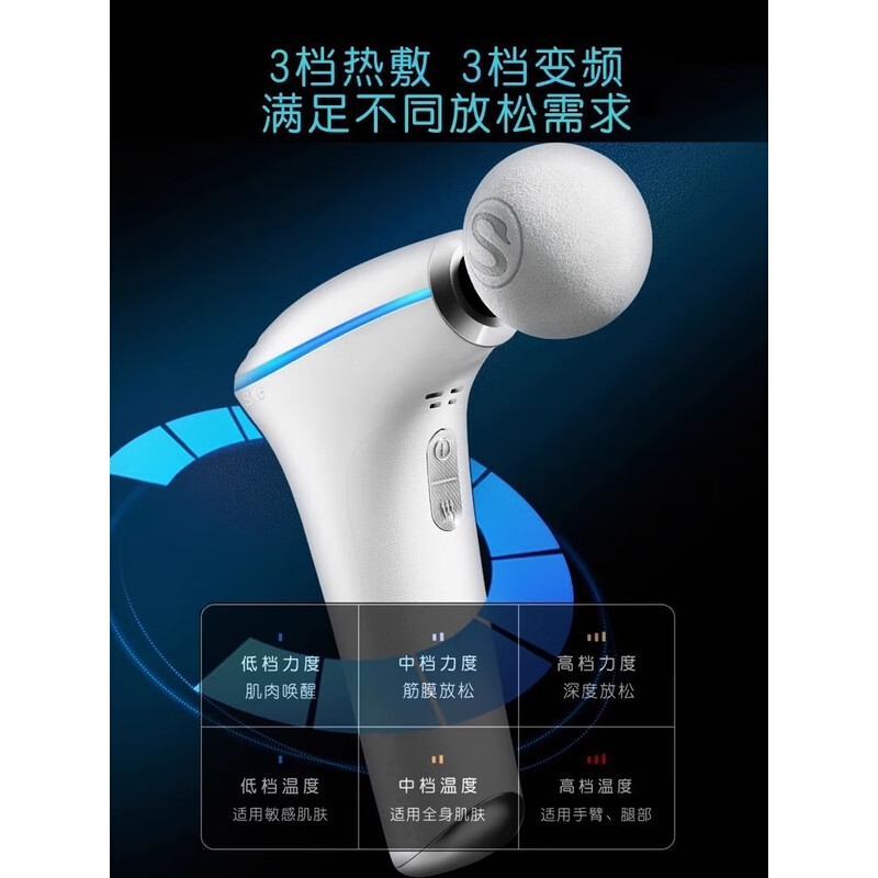 SKG肩颈按摩器K5 Pro智能温感热敷无线便携按摩仪颈椎护颈按摩仪高清大图