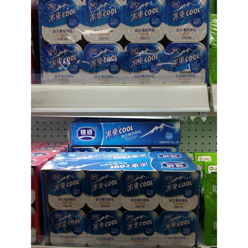 银桥冰爽cool益生菌发酵乳100g*8