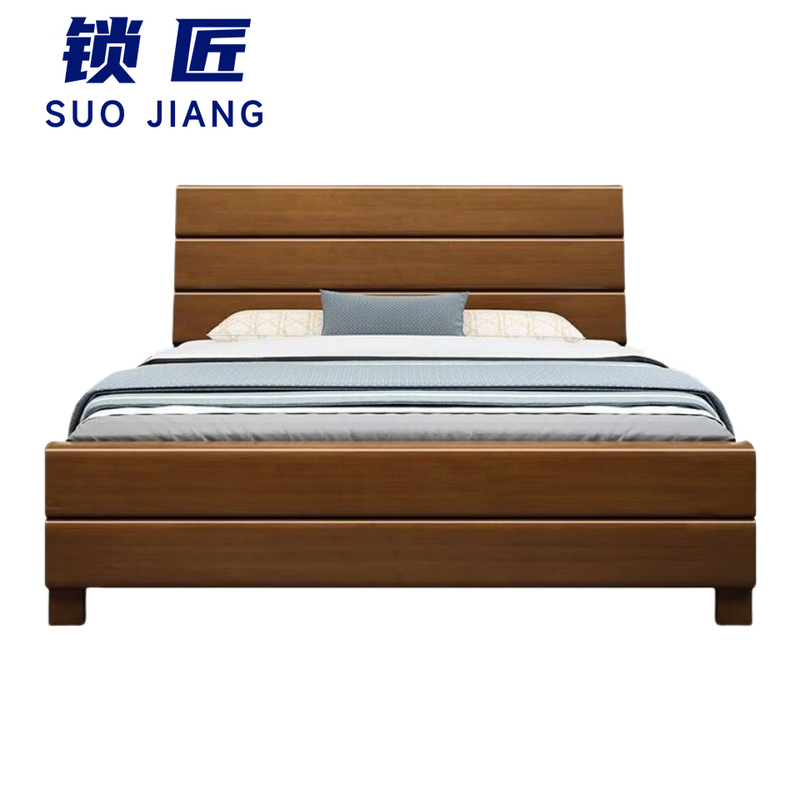 锁匠 木质床 1.8m张高清大图