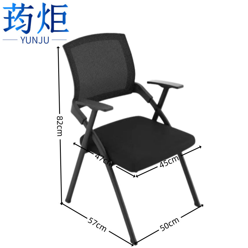 荺炬培训椅黑色把.高清大图