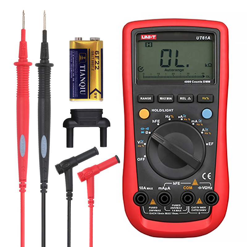 自动量程数字万用表 多功能带背光 真有效值 数显万能表交直流测量表